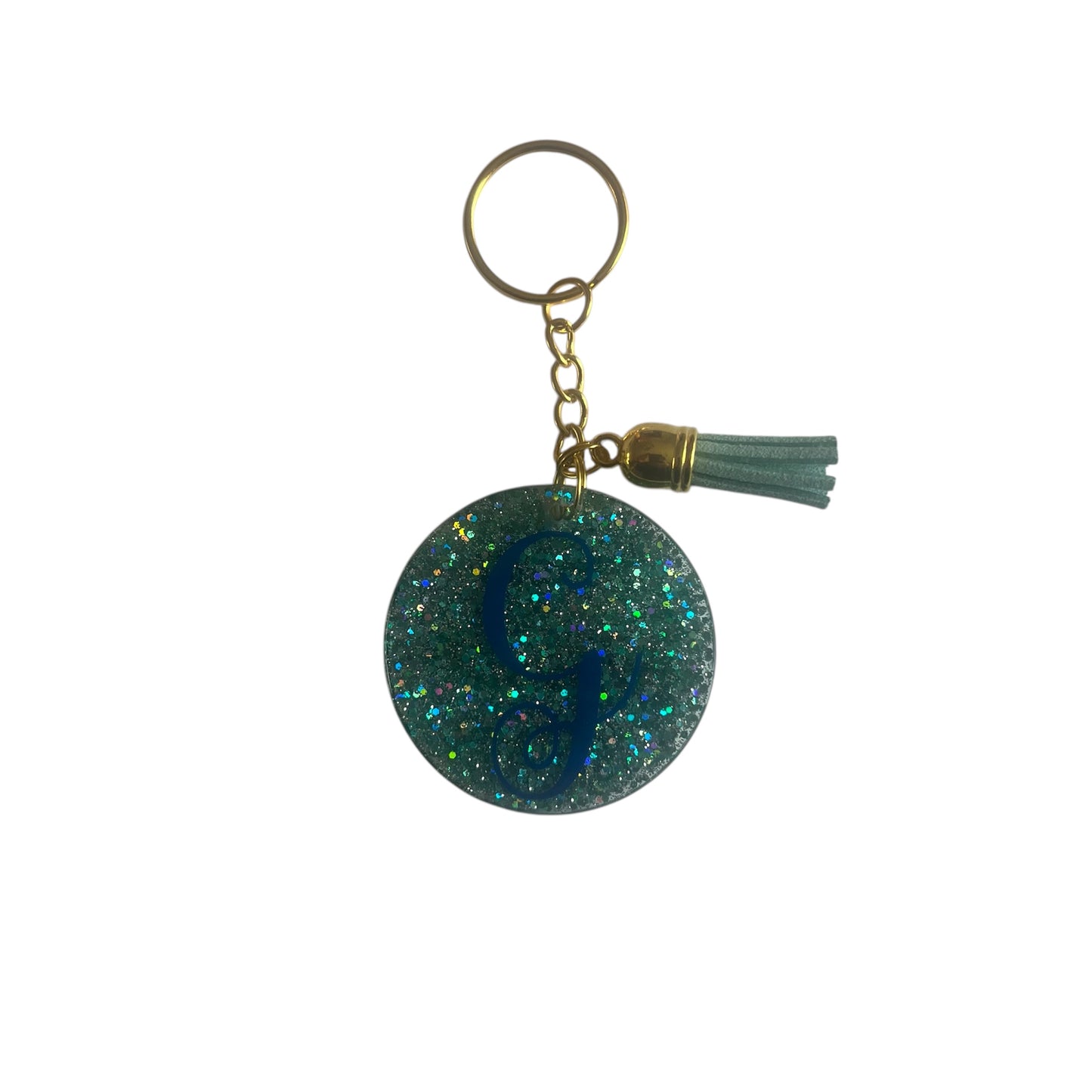 Initials ( Gold Keychain )