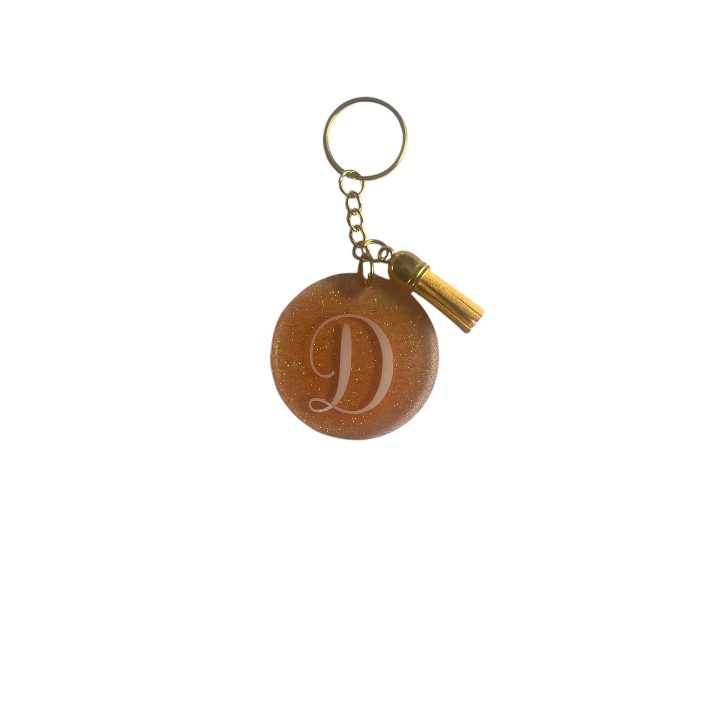 Initials ( Gold Keychain )
