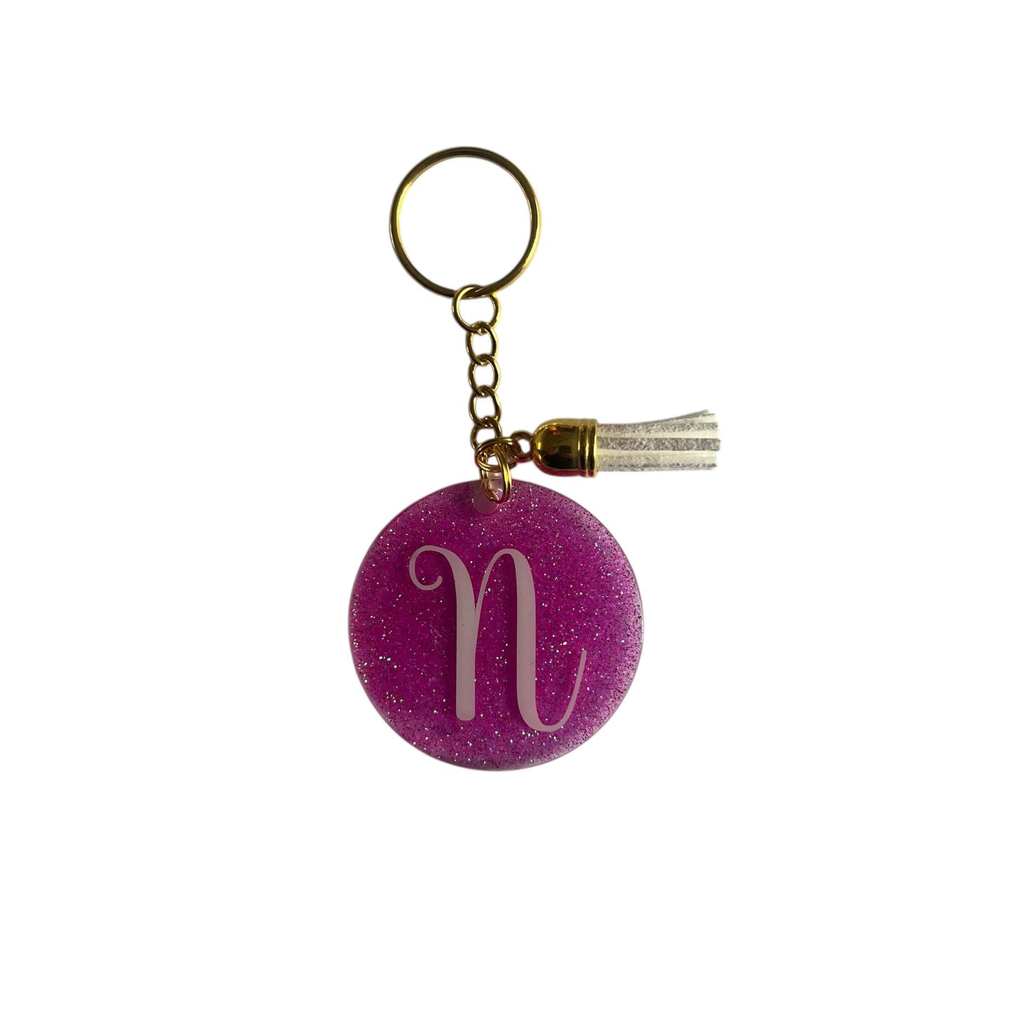 Initials ( Gold Keychain )